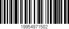 Código de barras (EAN, GTIN, SKU, ISBN): '19954971502'