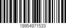 Código de barras (EAN, GTIN, SKU, ISBN): '19954971533'
