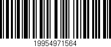 Código de barras (EAN, GTIN, SKU, ISBN): '19954971564'