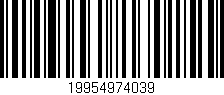 Código de barras (EAN, GTIN, SKU, ISBN): '19954974039'