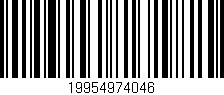 Código de barras (EAN, GTIN, SKU, ISBN): '19954974046'
