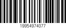 Código de barras (EAN, GTIN, SKU, ISBN): '19954974077'
