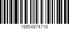 Código de barras (EAN, GTIN, SKU, ISBN): '19954974718'