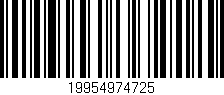 Código de barras (EAN, GTIN, SKU, ISBN): '19954974725'