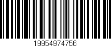 Código de barras (EAN, GTIN, SKU, ISBN): '19954974756'