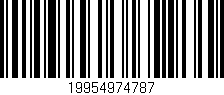 Código de barras (EAN, GTIN, SKU, ISBN): '19954974787'