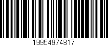 Código de barras (EAN, GTIN, SKU, ISBN): '19954974817'