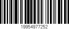 Código de barras (EAN, GTIN, SKU, ISBN): '19954977252'
