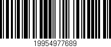 Código de barras (EAN, GTIN, SKU, ISBN): '19954977689'