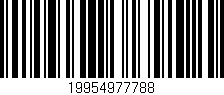 Código de barras (EAN, GTIN, SKU, ISBN): '19954977788'