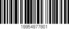 Código de barras (EAN, GTIN, SKU, ISBN): '19954977801'