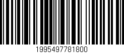 Código de barras (EAN, GTIN, SKU, ISBN): '1995497781800'