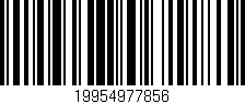 Código de barras (EAN, GTIN, SKU, ISBN): '19954977856'