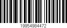 Código de barras (EAN, GTIN, SKU, ISBN): '19954984472'