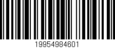 Código de barras (EAN, GTIN, SKU, ISBN): '19954984601'