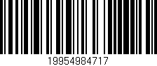 Código de barras (EAN, GTIN, SKU, ISBN): '19954984717'