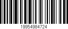 Código de barras (EAN, GTIN, SKU, ISBN): '19954984724'