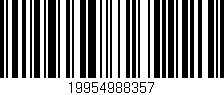 Código de barras (EAN, GTIN, SKU, ISBN): '19954988357'