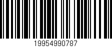 Código de barras (EAN, GTIN, SKU, ISBN): '19954990787'