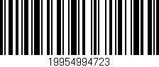Código de barras (EAN, GTIN, SKU, ISBN): '19954994723'