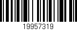 Código de barras (EAN, GTIN, SKU, ISBN): '19957319'