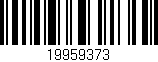 Código de barras (EAN, GTIN, SKU, ISBN): '19959373'