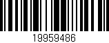 Código de barras (EAN, GTIN, SKU, ISBN): '19959486'