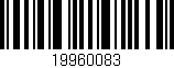 Código de barras (EAN, GTIN, SKU, ISBN): '19960083'