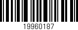 Código de barras (EAN, GTIN, SKU, ISBN): '19960187'
