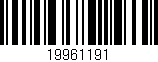 Código de barras (EAN, GTIN, SKU, ISBN): '19961191'