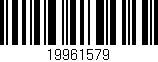 Código de barras (EAN, GTIN, SKU, ISBN): '19961579'