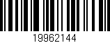 Código de barras (EAN, GTIN, SKU, ISBN): '19962144'