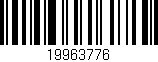 Código de barras (EAN, GTIN, SKU, ISBN): '19963776'