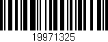 Código de barras (EAN, GTIN, SKU, ISBN): '19971325'