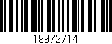 Código de barras (EAN, GTIN, SKU, ISBN): '19972714'