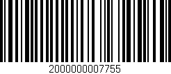 Código de barras (EAN, GTIN, SKU, ISBN): '2000000007755'
