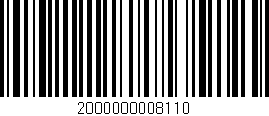 Código de barras (EAN, GTIN, SKU, ISBN): '2000000008110'