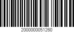 Código de barras (EAN, GTIN, SKU, ISBN): '2000000051260'