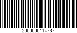 Código de barras (EAN, GTIN, SKU, ISBN): '2000000114767'