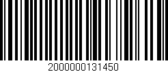 Código de barras (EAN, GTIN, SKU, ISBN): '2000000131450'