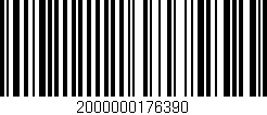 Código de barras (EAN, GTIN, SKU, ISBN): '2000000176390'