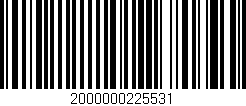 Código de barras (EAN, GTIN, SKU, ISBN): '2000000225531'