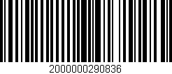 Código de barras (EAN, GTIN, SKU, ISBN): '2000000290836'