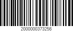 Código de barras (EAN, GTIN, SKU, ISBN): '2000000373256'