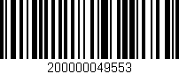 Código de barras (EAN, GTIN, SKU, ISBN): '200000049553'