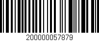 Código de barras (EAN, GTIN, SKU, ISBN): '200000057879'