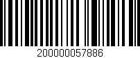 Código de barras (EAN, GTIN, SKU, ISBN): '200000057886'