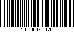 Código de barras (EAN, GTIN, SKU, ISBN): '2000000799179'