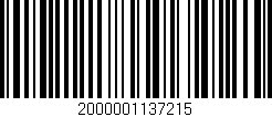 Código de barras (EAN, GTIN, SKU, ISBN): '2000001137215'
