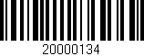 Código de barras (EAN, GTIN, SKU, ISBN): '20000134'